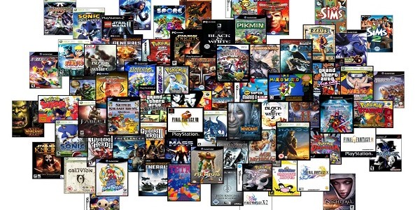 video game boxes